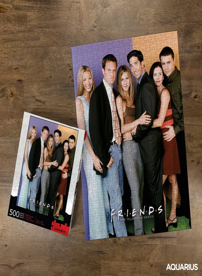 AQUARIUS Friends Cast Puzzle (500 Piece Jigsaw Puzzle) - Officially Licensed Friends TV Show Merchandise & Collectibles - Glare Free - Precision Fit - Virtually No Puzzle Dust - 14 x 19 Inches - Image 3
